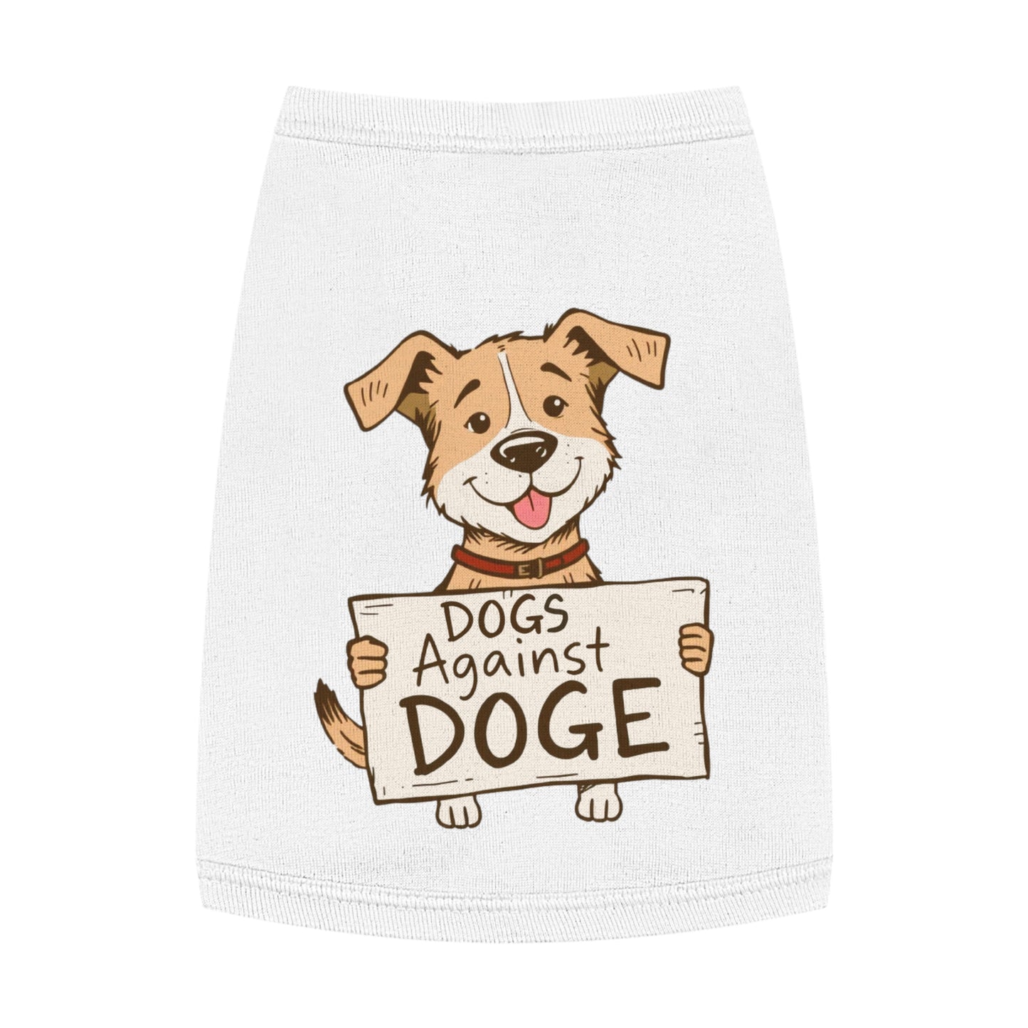 'Dogs Against DOGE' - a doggy shirt for your progressive minded dog