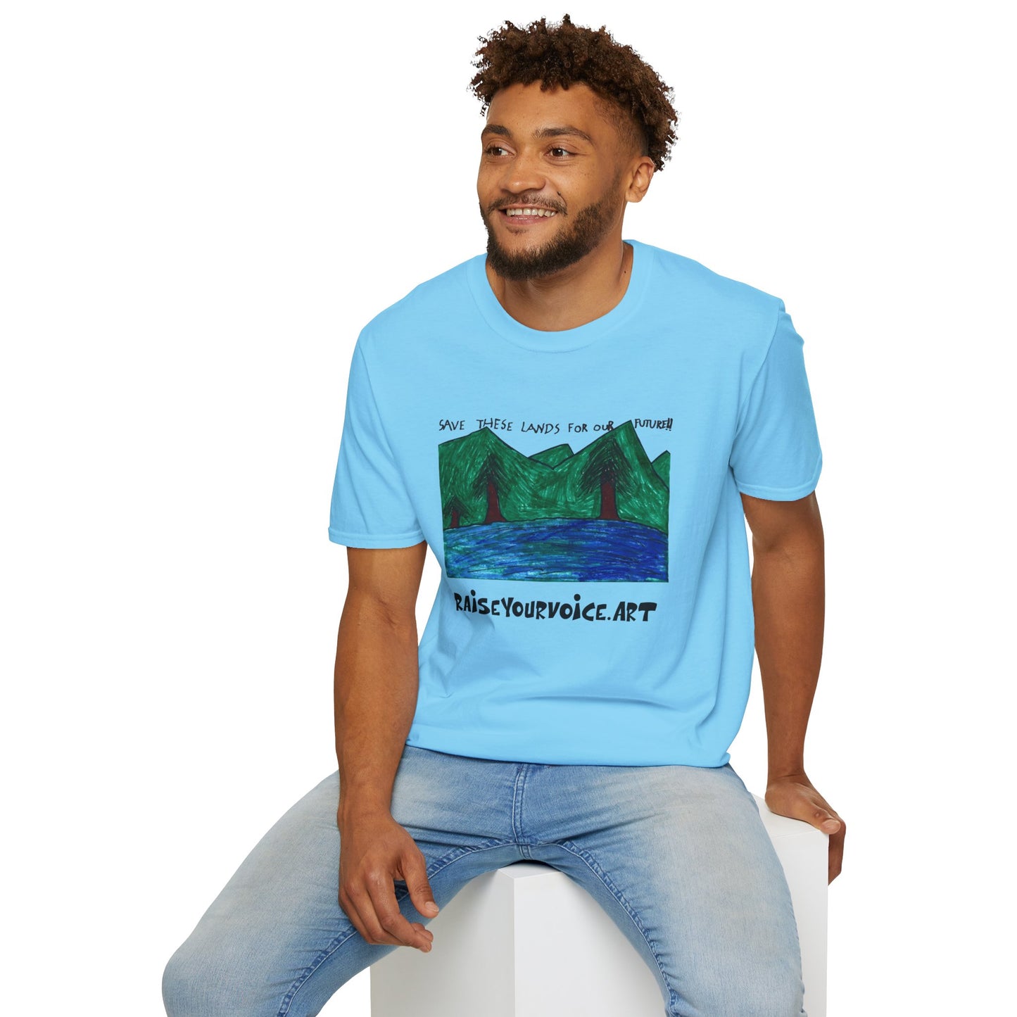 Eco-Conscious Unisex T-Shirt - "Save These Lands for Our Future"