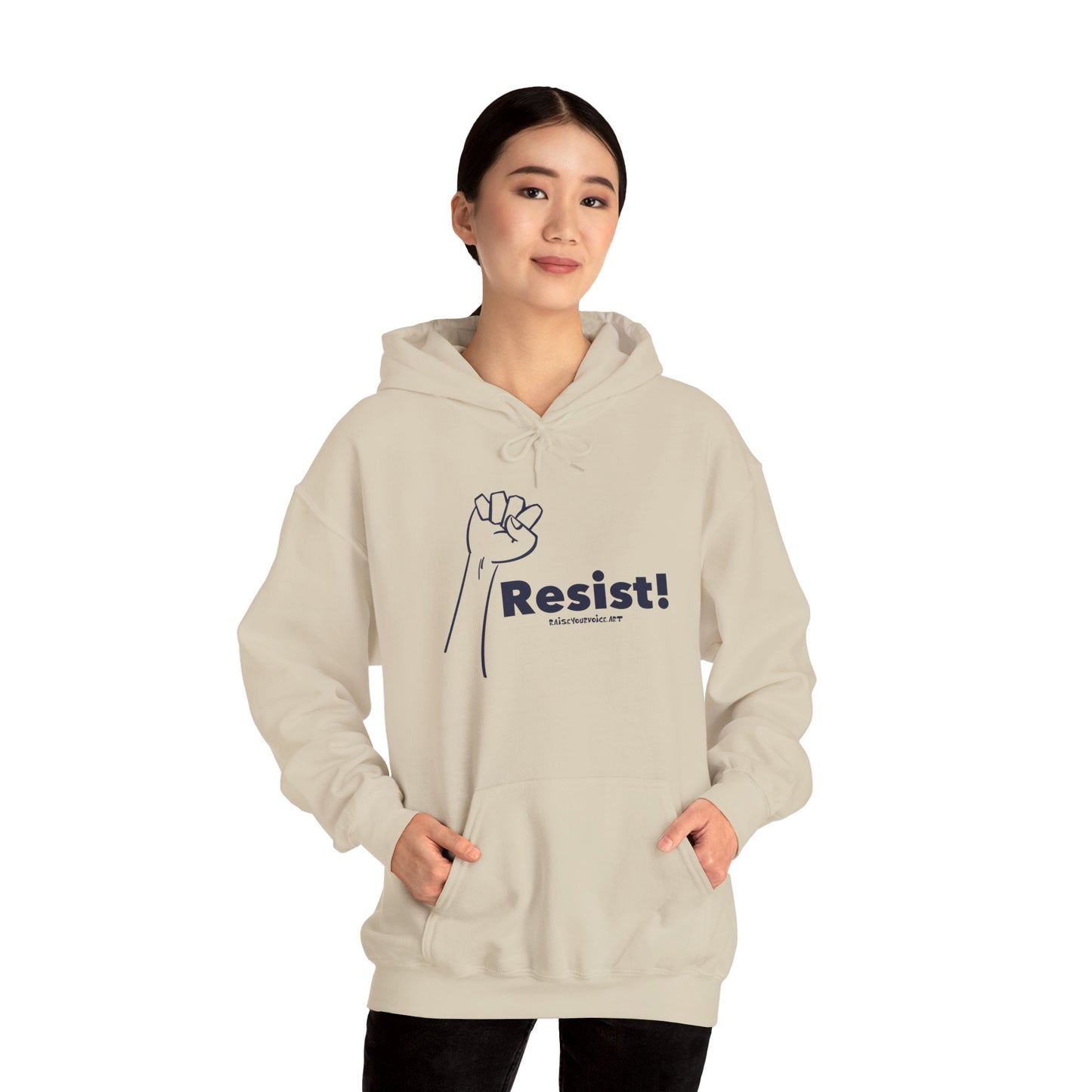 Resist! Unisex Heavy Blend Hooded Sweatshirt - Empowerment Apparel