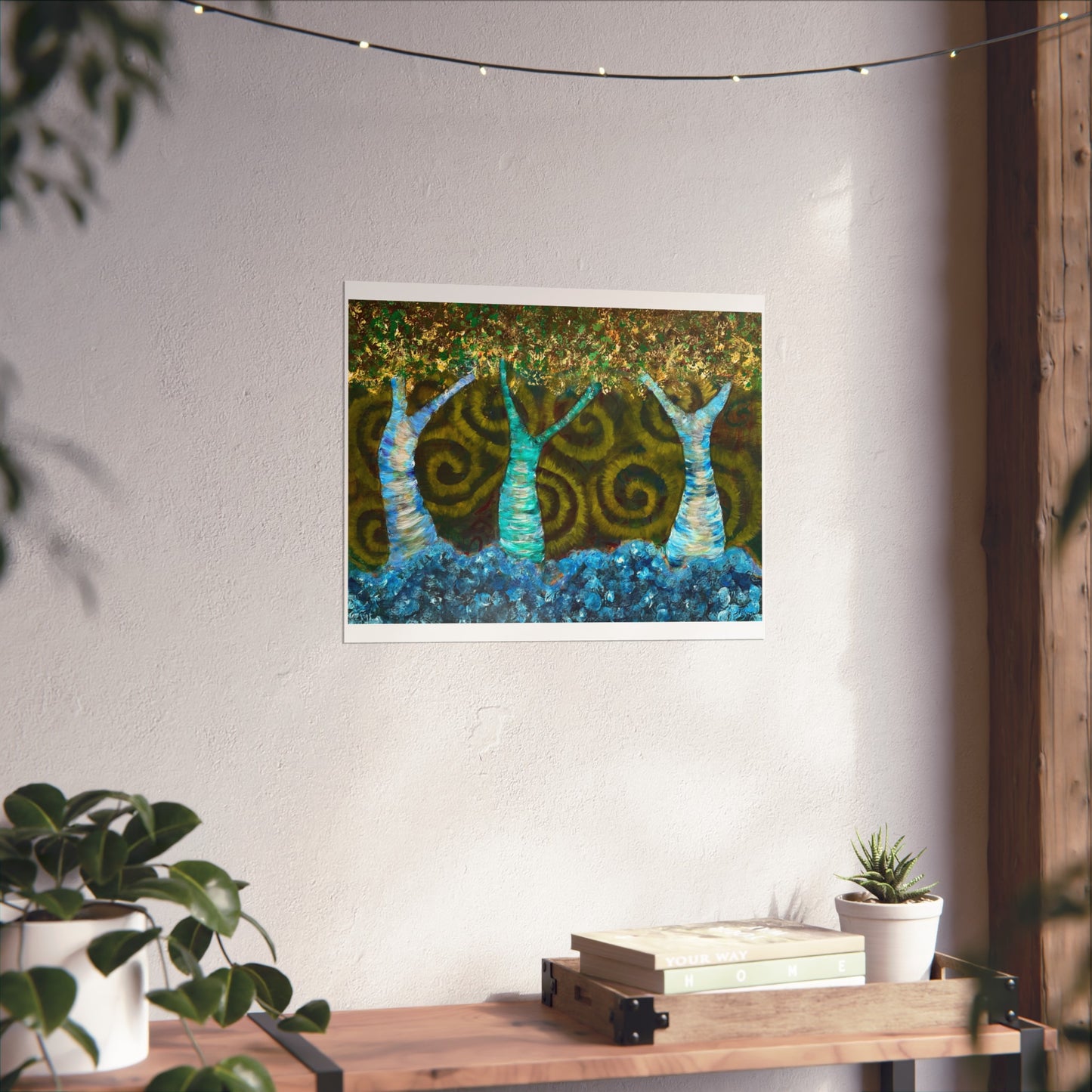 Fine Art Poster - Dancing Tree Women Earth Connection Print