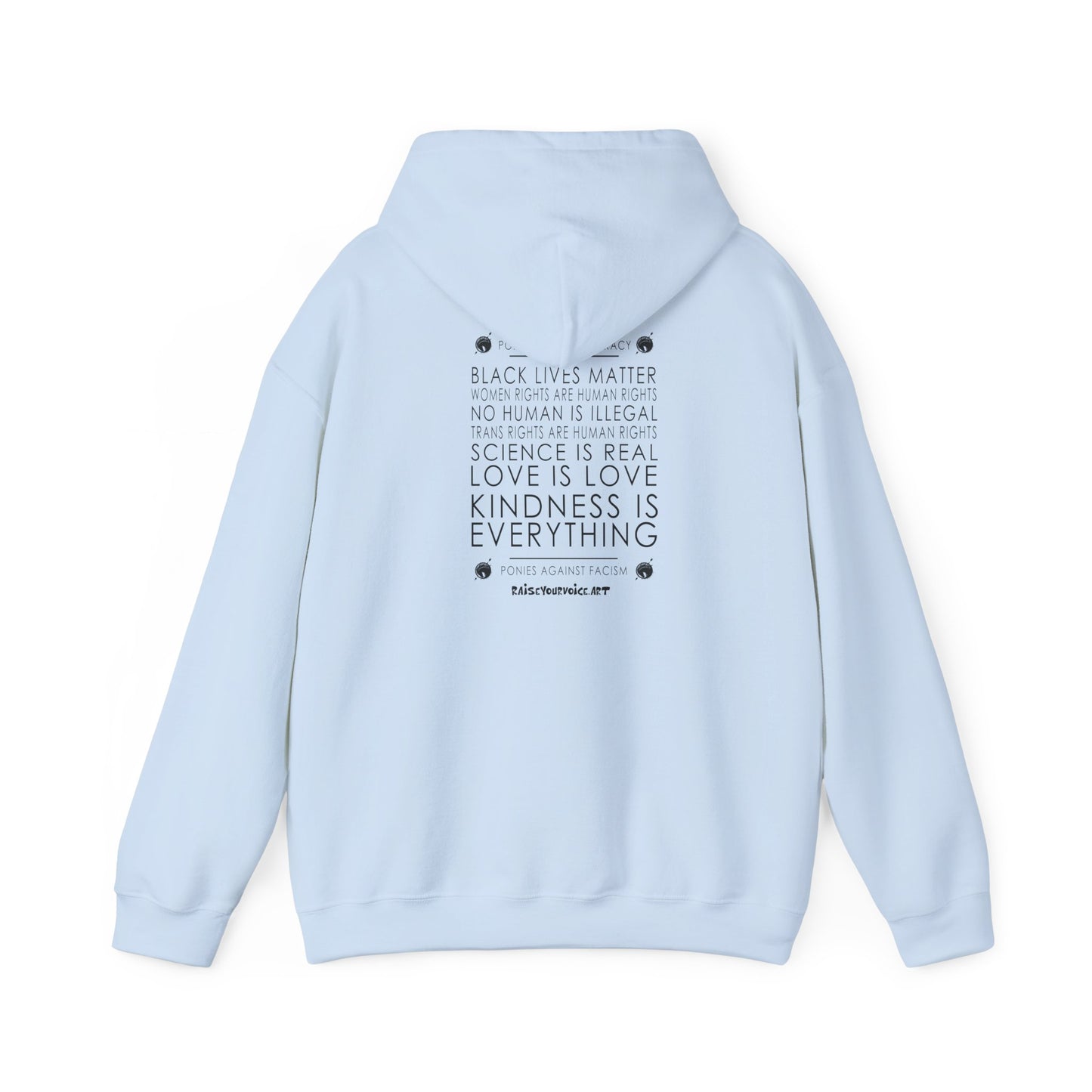 Blue Pony Club - Unisex Heavy Blend™ Hooded Sweatshirt - Love is Love, Kindness is Everything