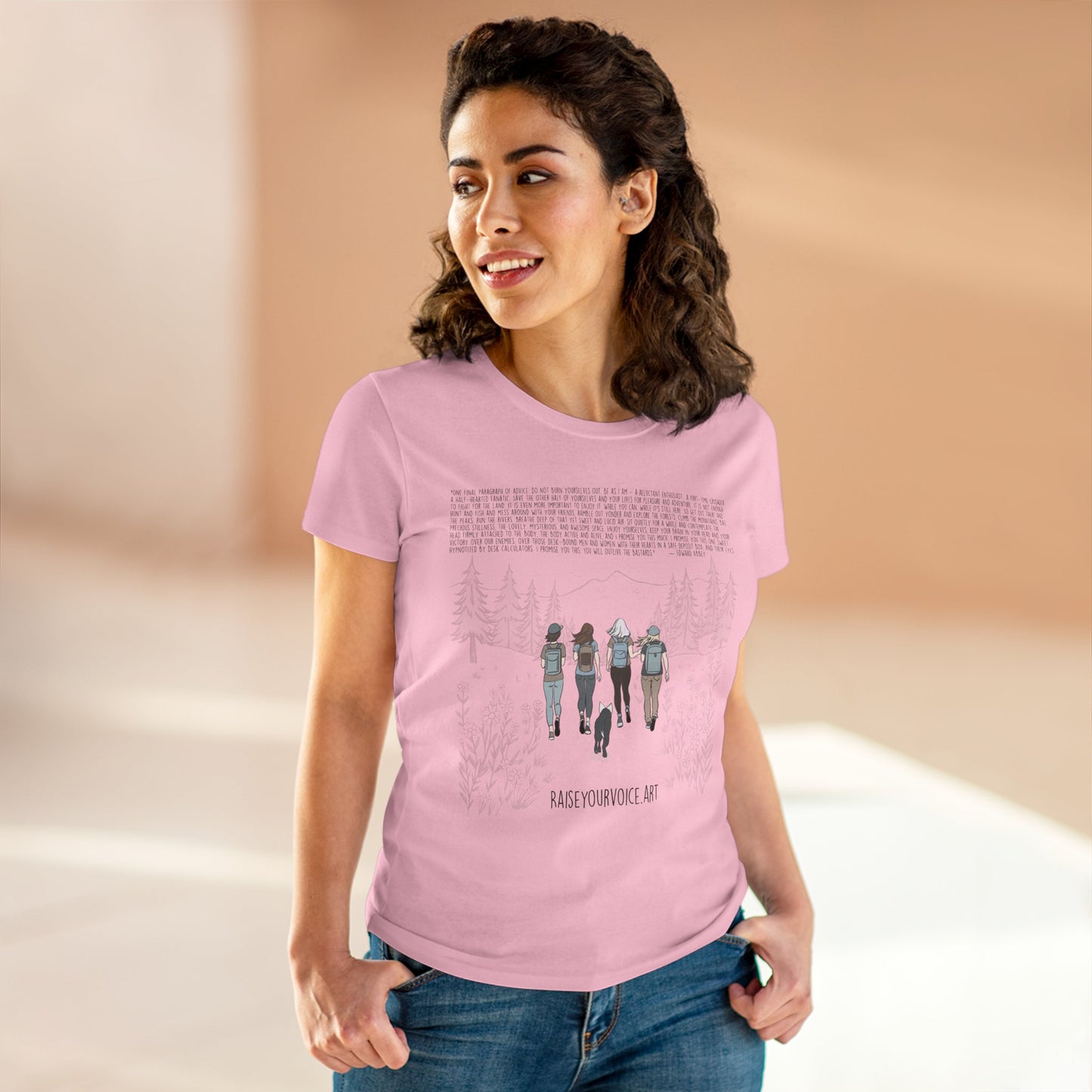 Women's Activist Tee - raiseyourvoice.art