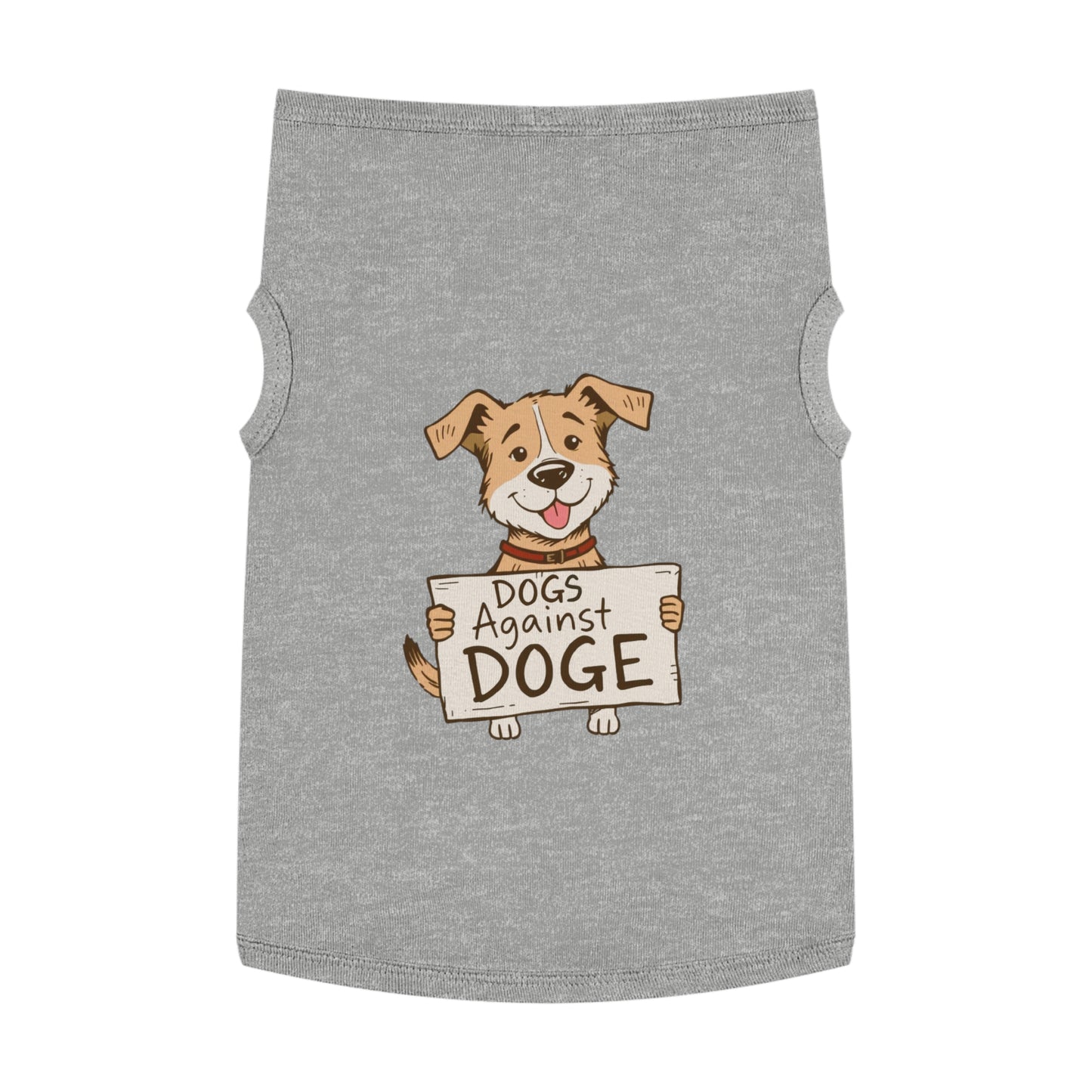 'Dogs Against DOGE' - a doggy shirt for your progressive minded dog