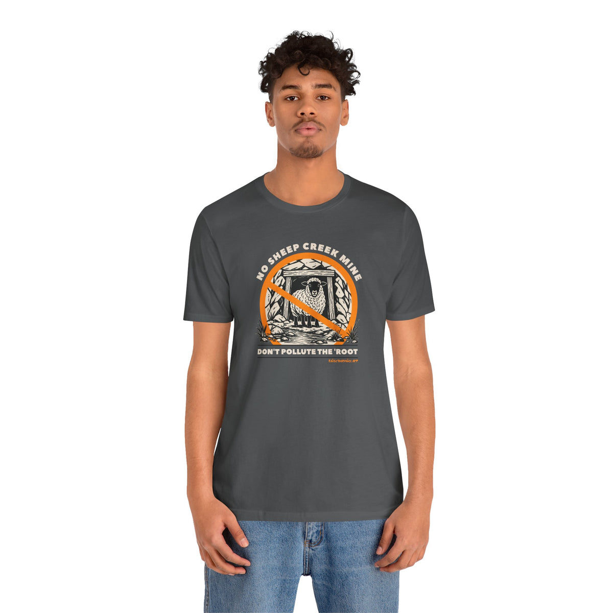 No Sheep Creek Mine, Don’t Pollute the Root, Unisex Jersey Short Sleeve Tee