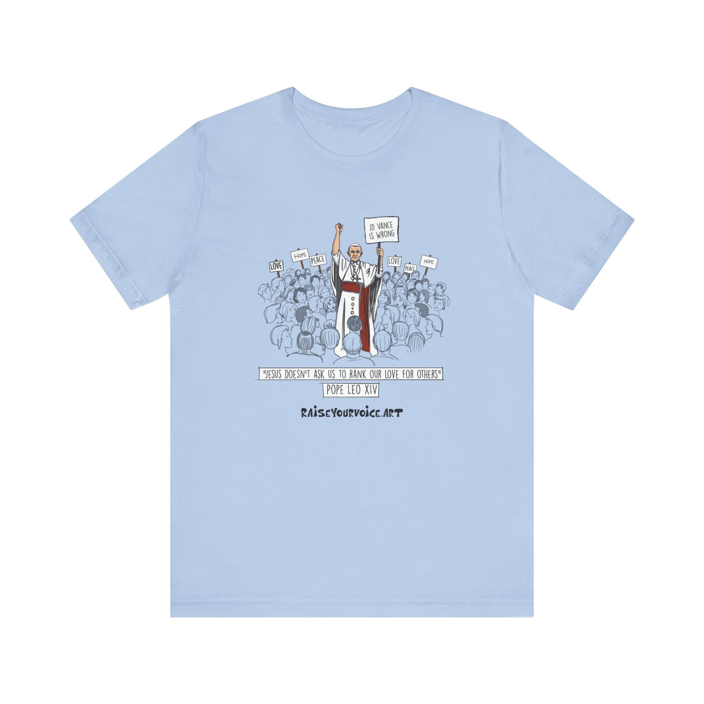 Pope Leo XIV Unisex Tee - American Pope Tribute