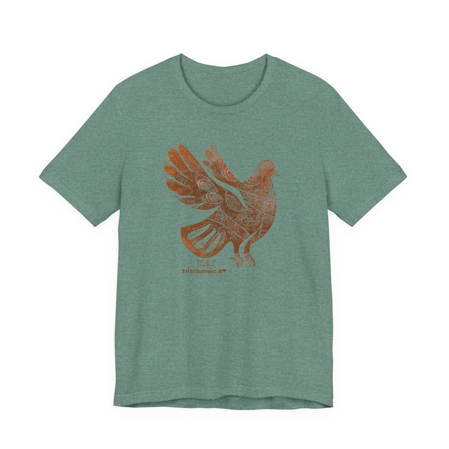 Peace Pigeon Graphic Tee - Unisex Jersey Short Sleeve T-Shirt