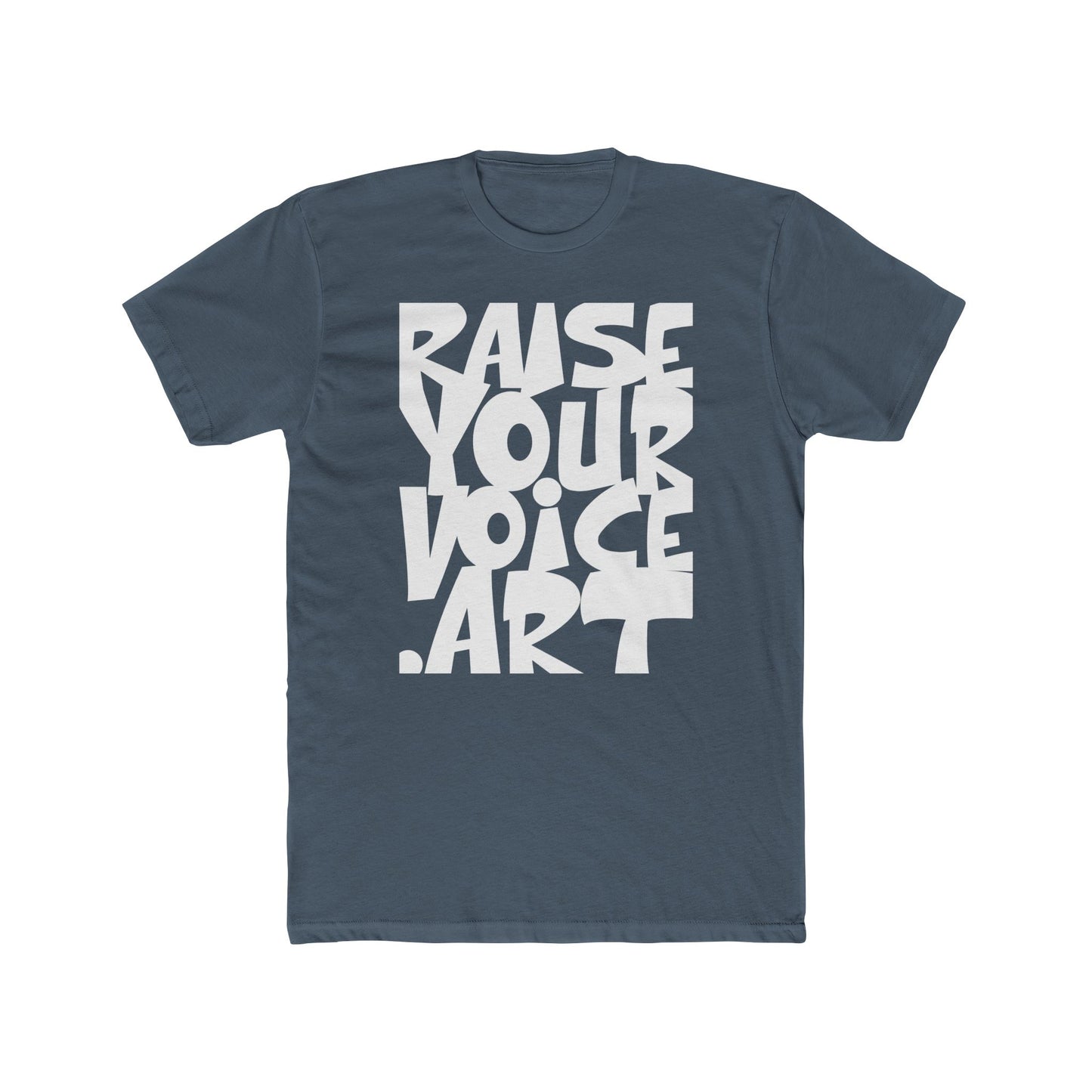 RAISEYOURVOICE.ART Unisex Cotton Crew Tee - Art. Connect. Act.