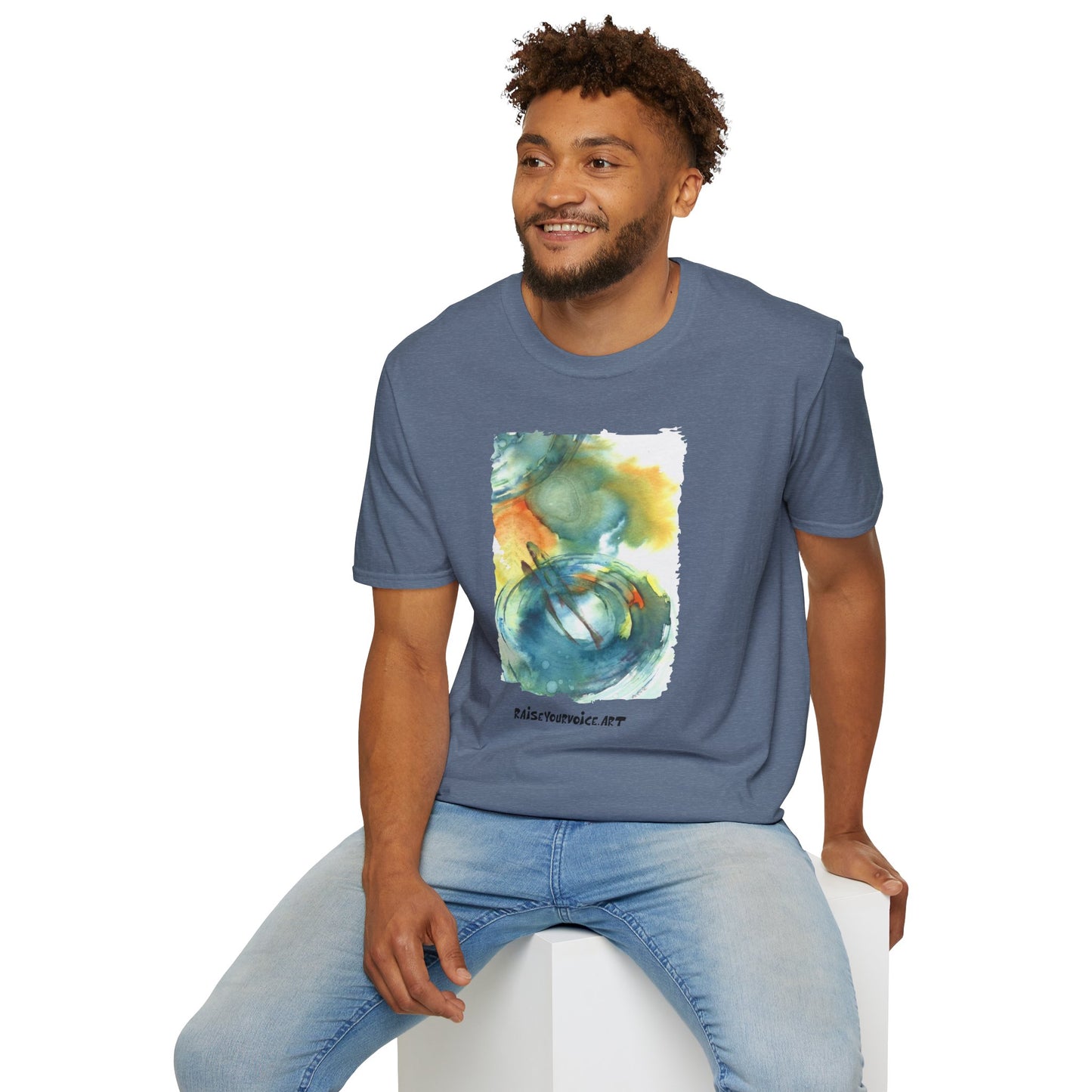 T-shirt for the fish lover, Eco-Friendly Artistic Watercolor T-Shirt | Raise Your Voice