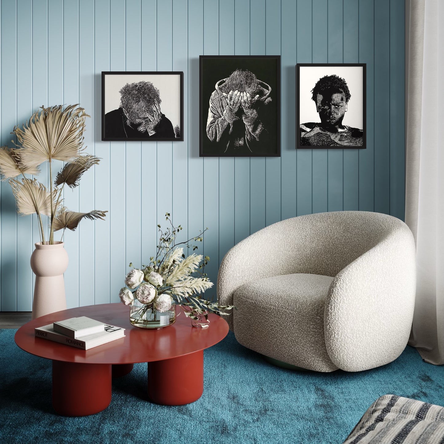 "Frustration" Original Linocut Artwork by Wendy Holsapple