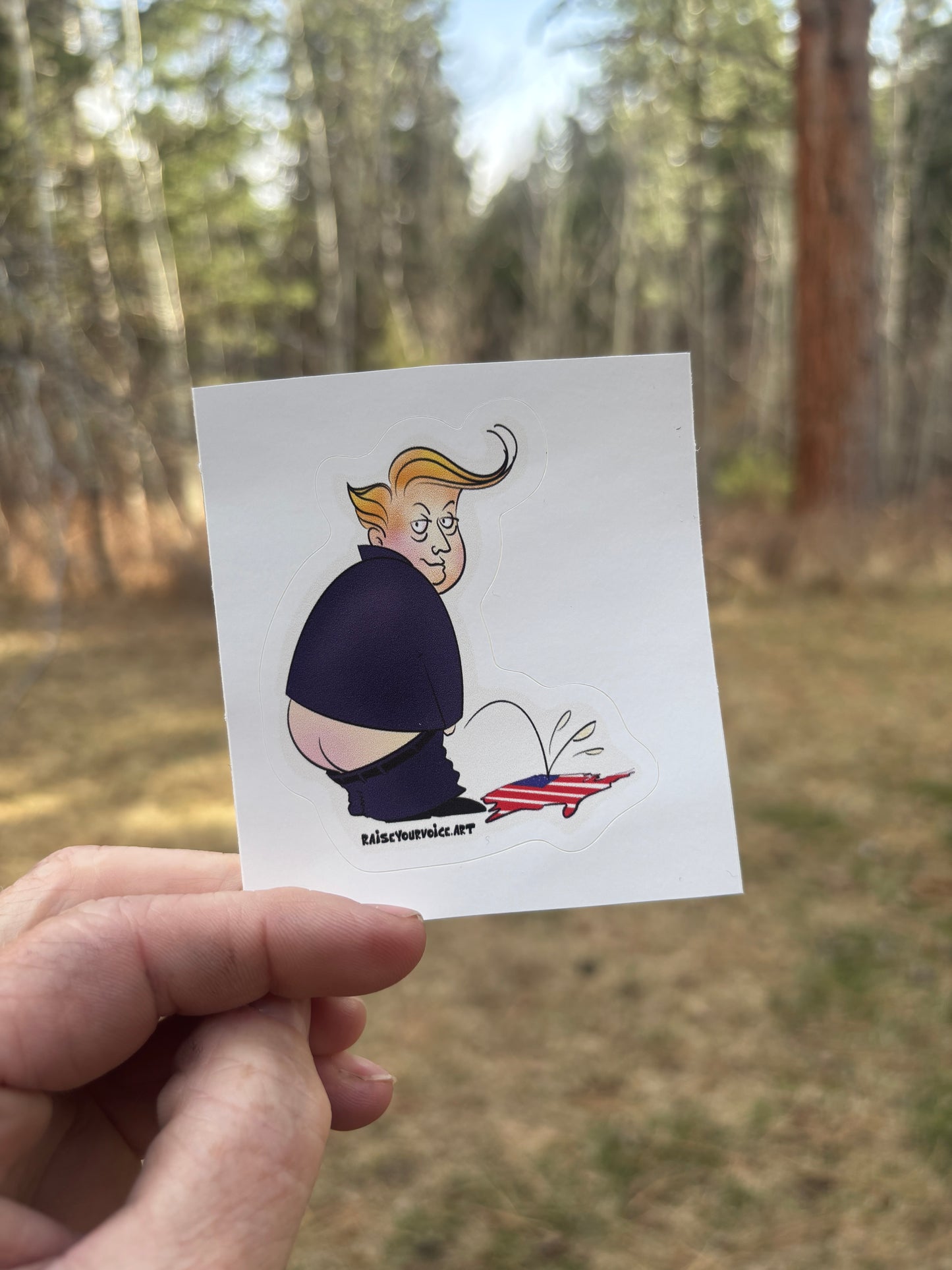 Donald the Menace Sticker - Sticker for Car, Laptop, or Water Bottle