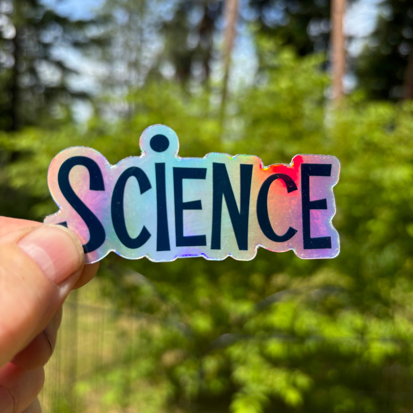 Holographic Science Sticker