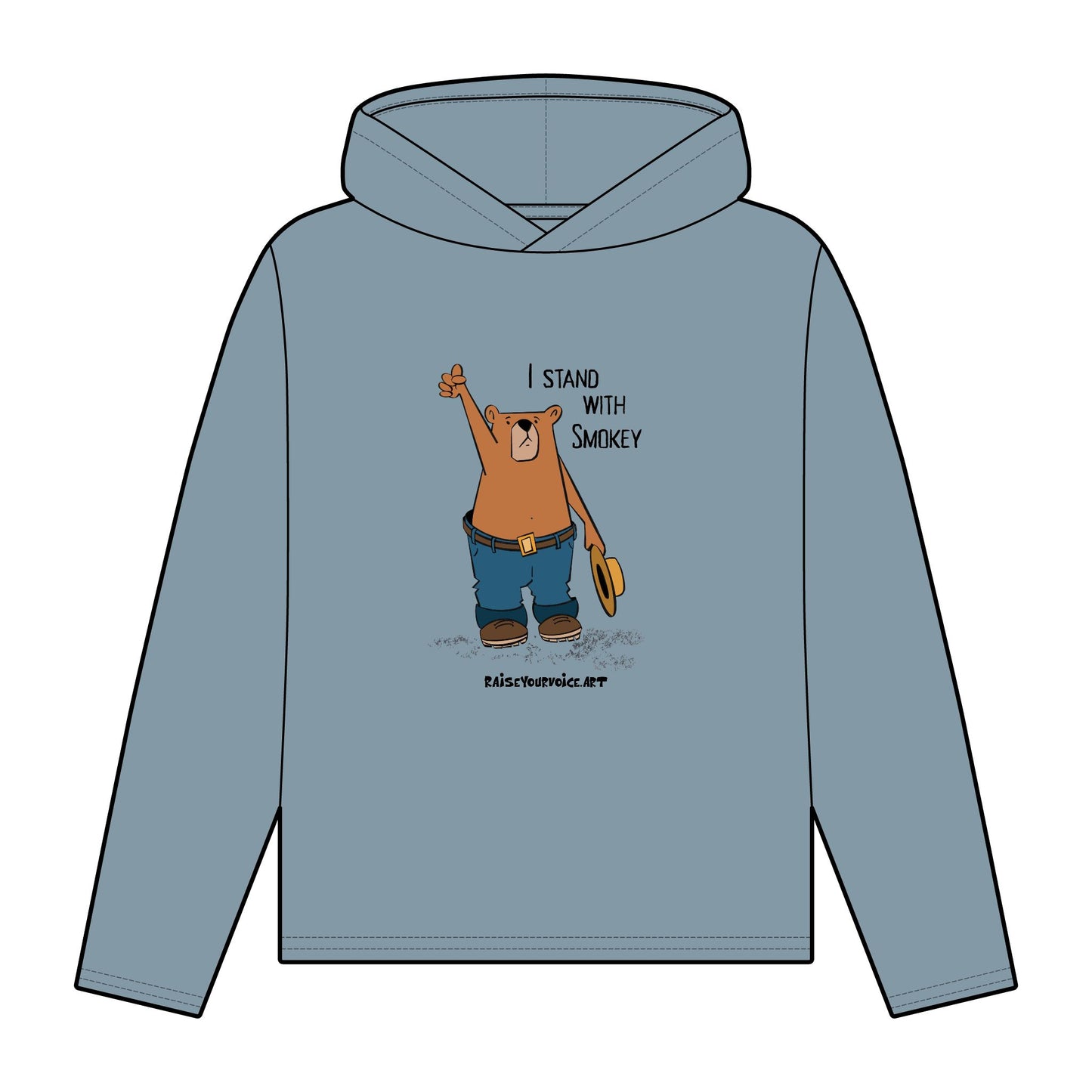 I Stand With Smokey Women's Organic Relaxed Fit Hoodie