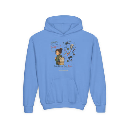 What's in Your Backpack?  Youth Heavy Blend Hooded Sweatshirt