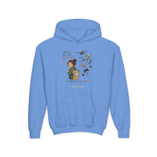 What's in Your Backpack?  Youth Heavy Blend Hooded Sweatshirt