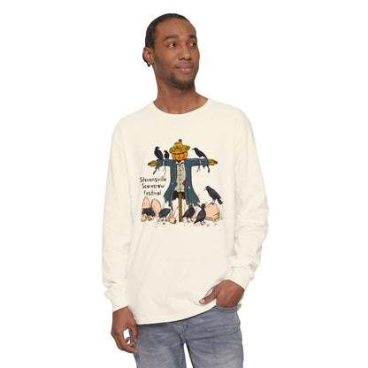 Stevensville Scarecrow Festival – Unisex Garment-dyed Long Sleeve T-Shirt