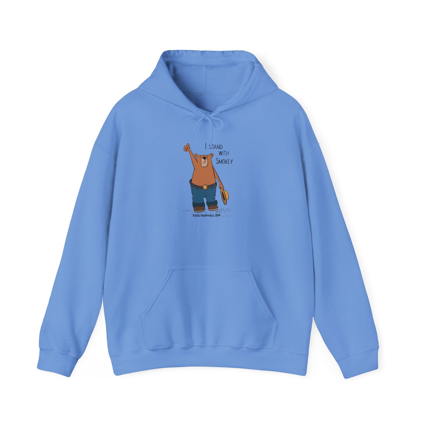 I Stand With Smokey Hoodie - Unisex Heavy Blend™ Sweatshirt for Nature Lovers