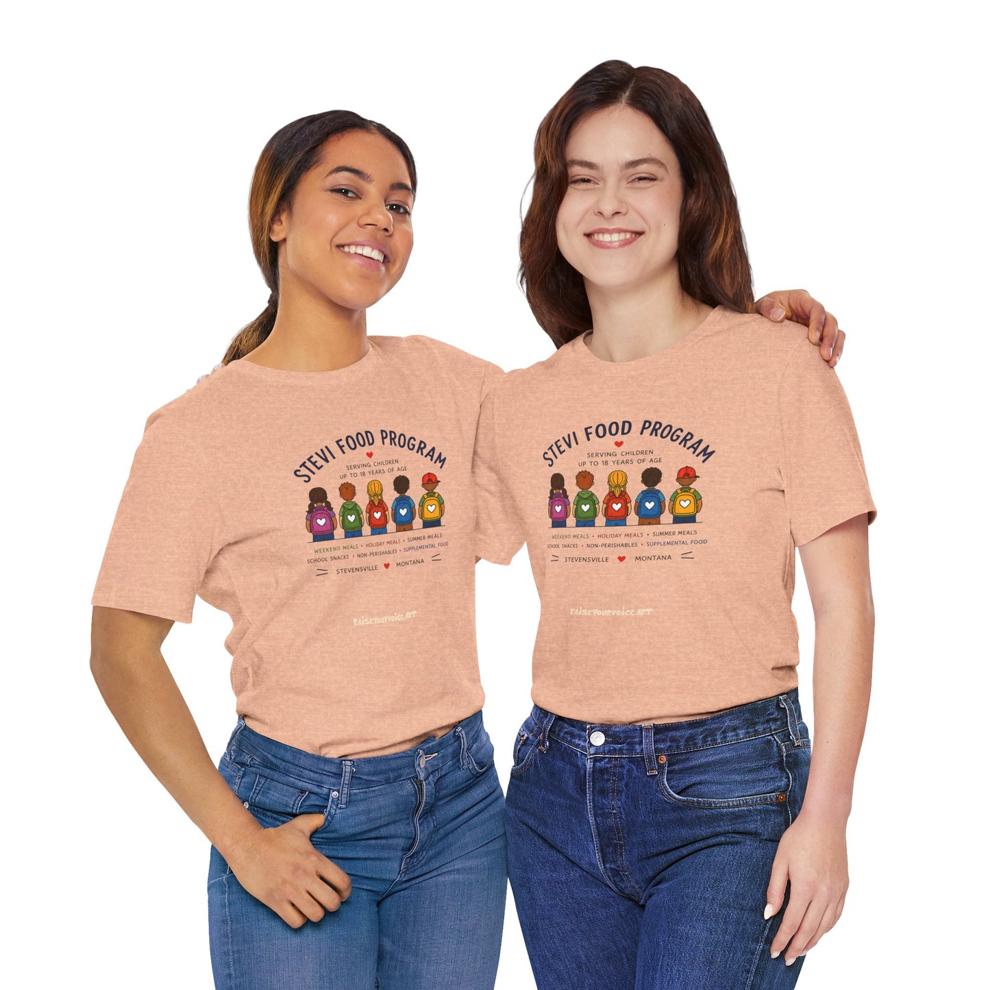 Stevi Food Program Backpacks – Unisex Jersey Short Sleeve Tee