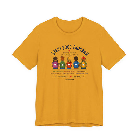 Stevi Food Program Backpacks – Unisex Jersey Short Sleeve Tee