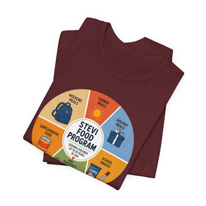 Stevi Food Program in the round – Unisex Jersey Short Sleeve Tee