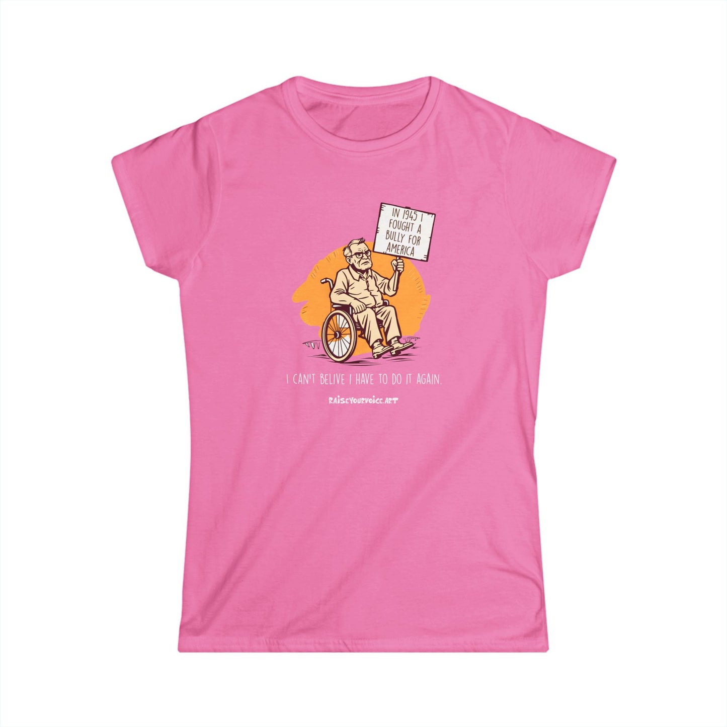 Women's Tee - Raise Your Voice Against Fighting Fascism in America
