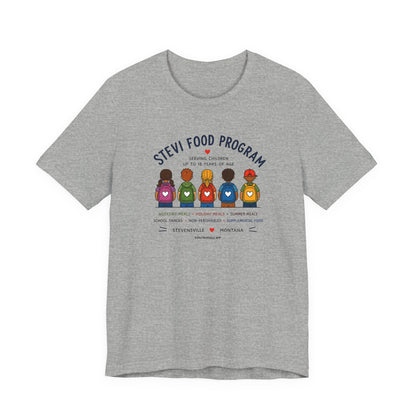 Stevi Food Program Backpacks – Unisex Jersey Short Sleeve Tee