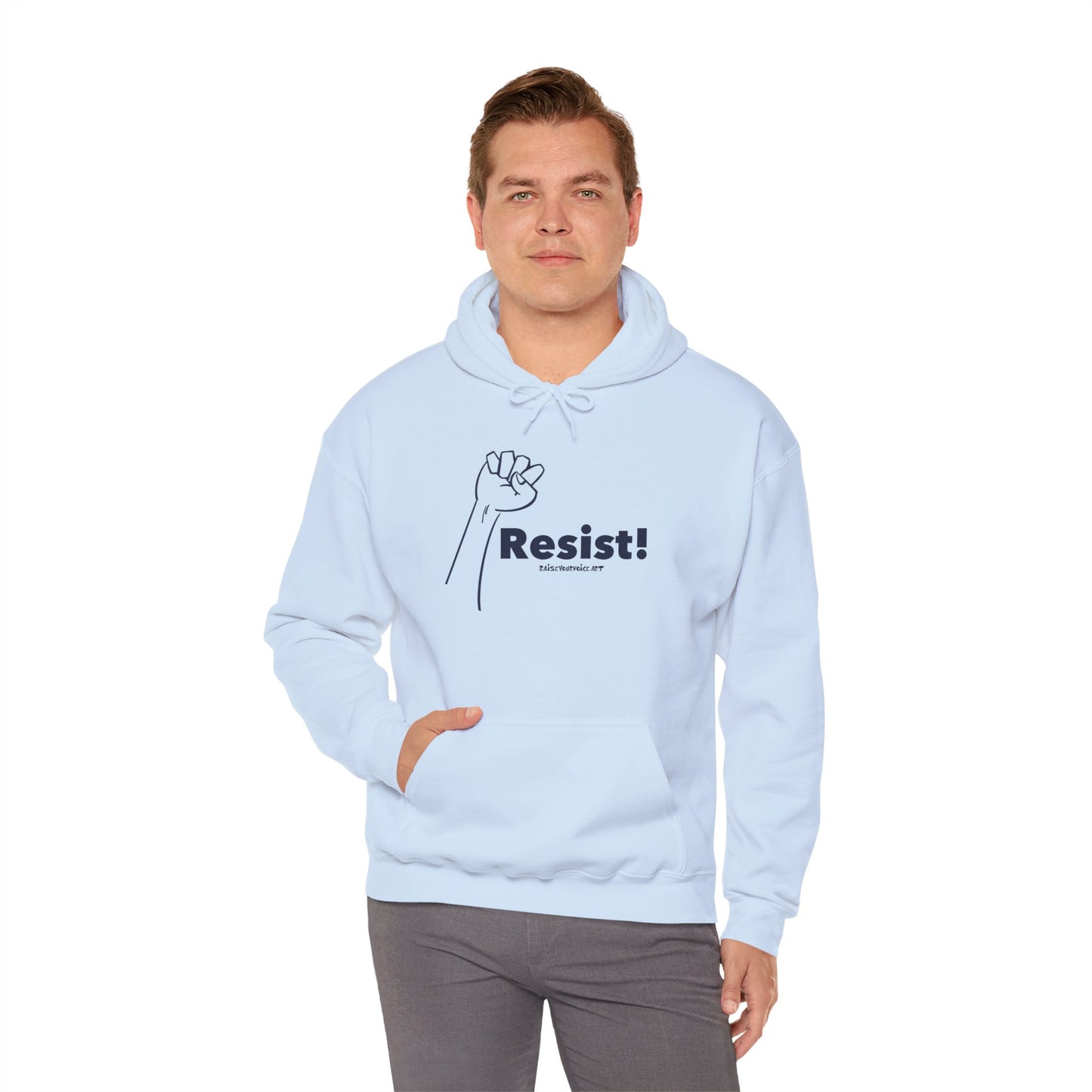 Resist! Unisex Heavy Blend Hooded Sweatshirt - Empowerment Apparel