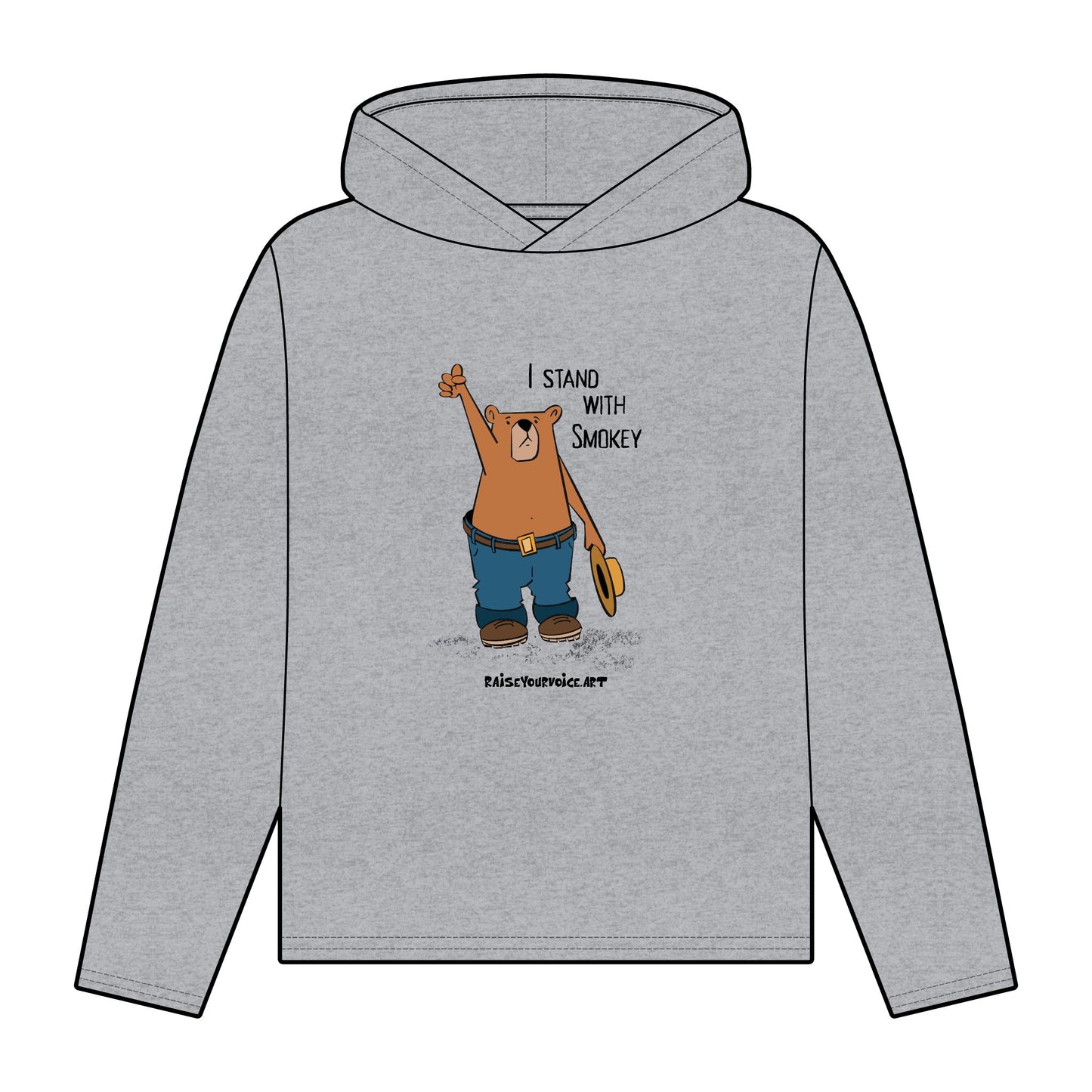 I Stand With Smokey Women's Organic Relaxed Fit Hoodie