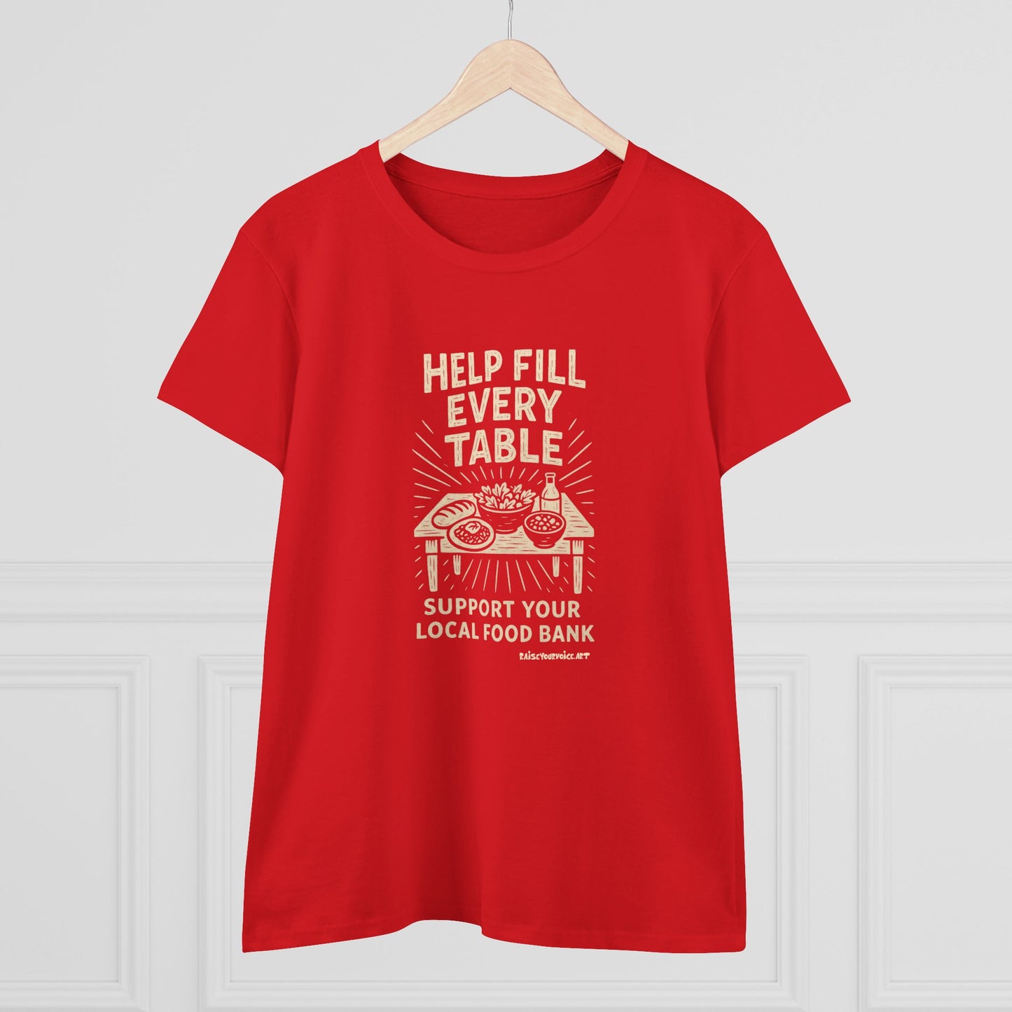 Help Fill Every Table Food Insecurity Awareness Women's Tee
