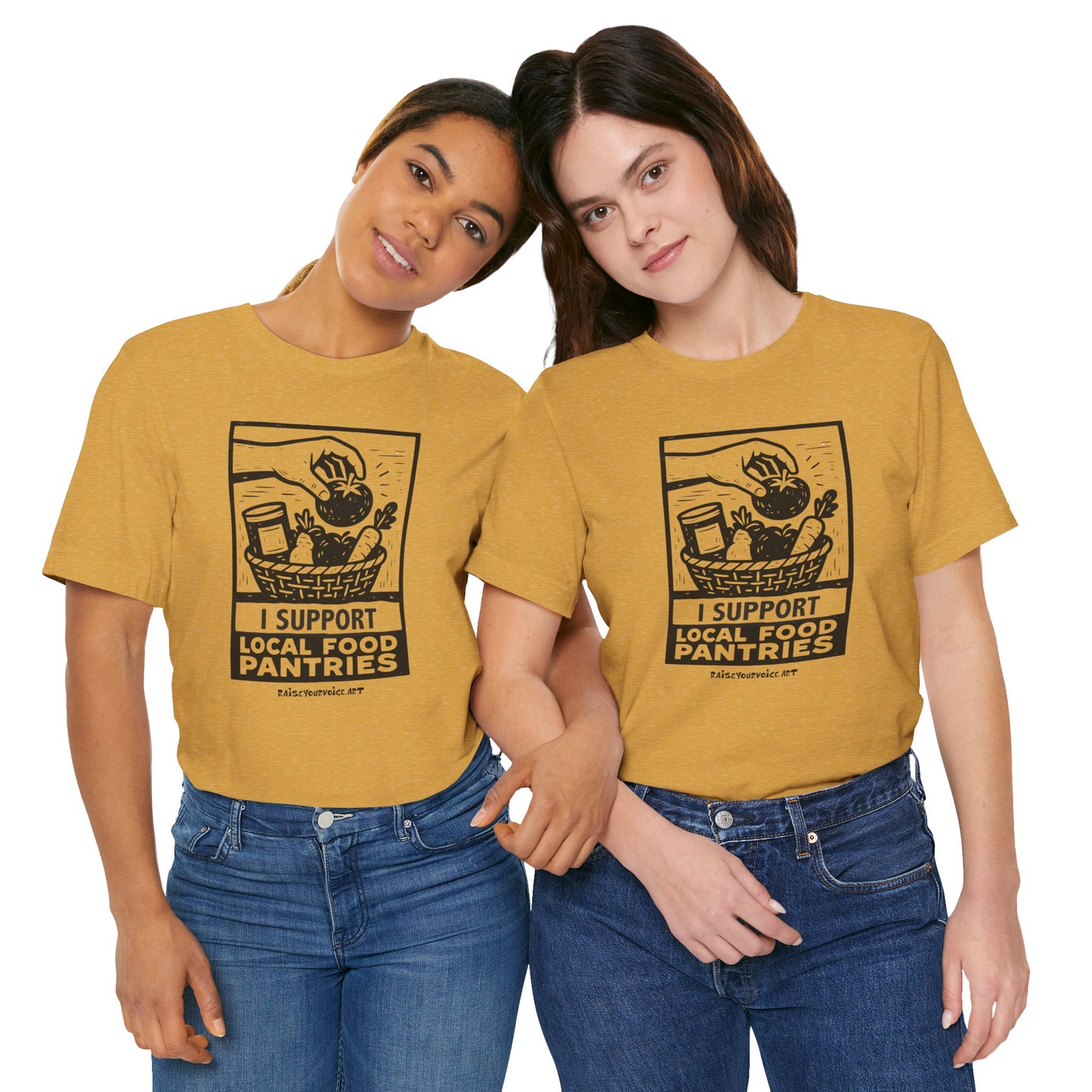 I Support Local Food Pantries, Food Security Awareness Unisex Tee