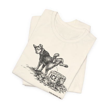 Methods of Resistance: Persistent Pressure, dogs against ice, unisex tee