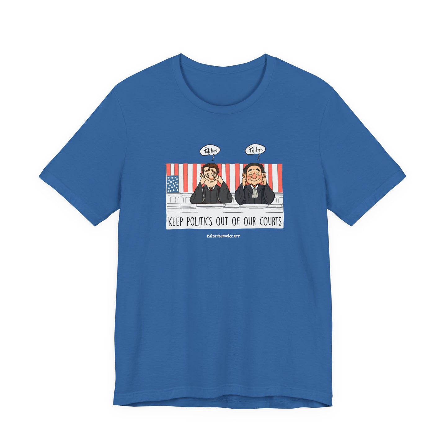 Keep Politics out of Court, unisex tee