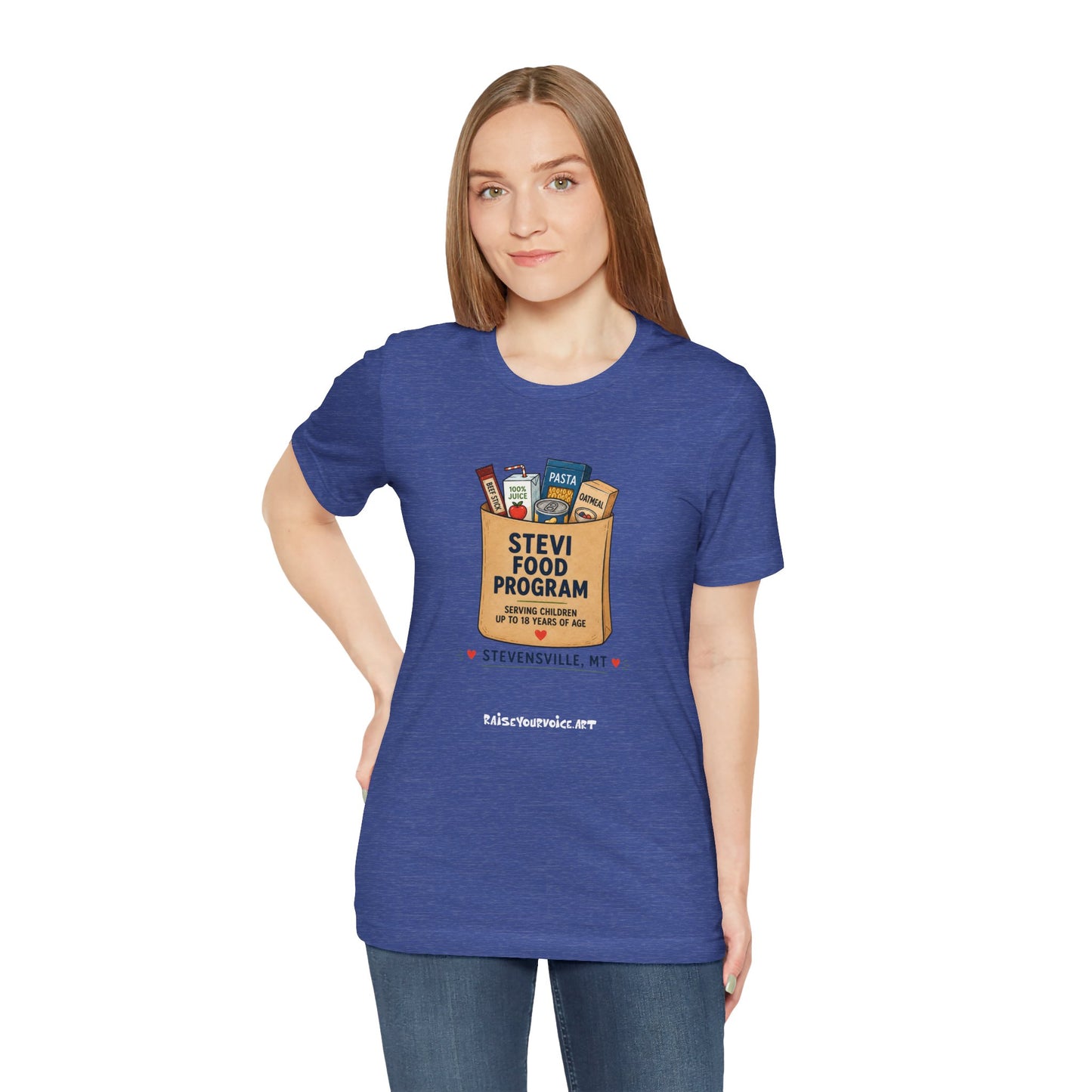 Stevi Food Program Grocery Bag – Unisex Jersey Short Sleeve Tee
