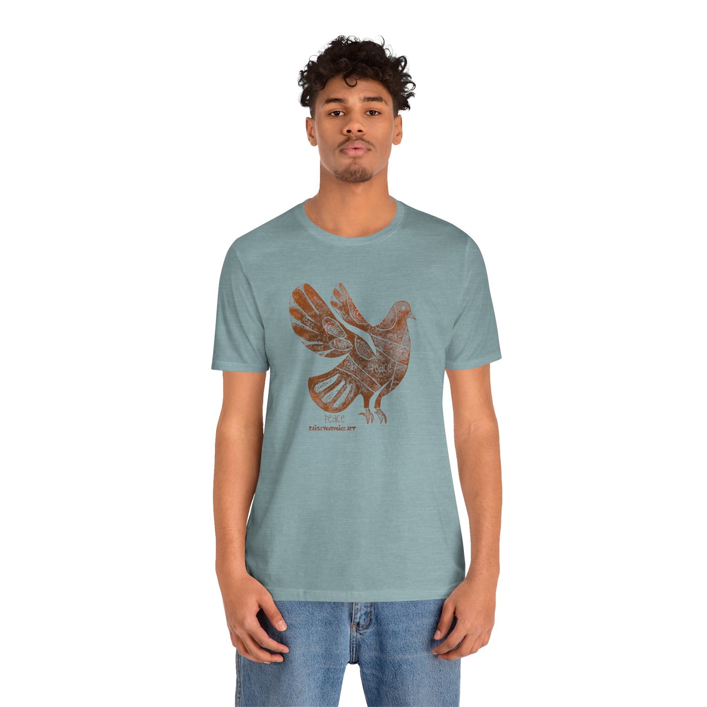 Peace Pigeon Graphic Tee - Unisex Jersey Short Sleeve T-Shirt