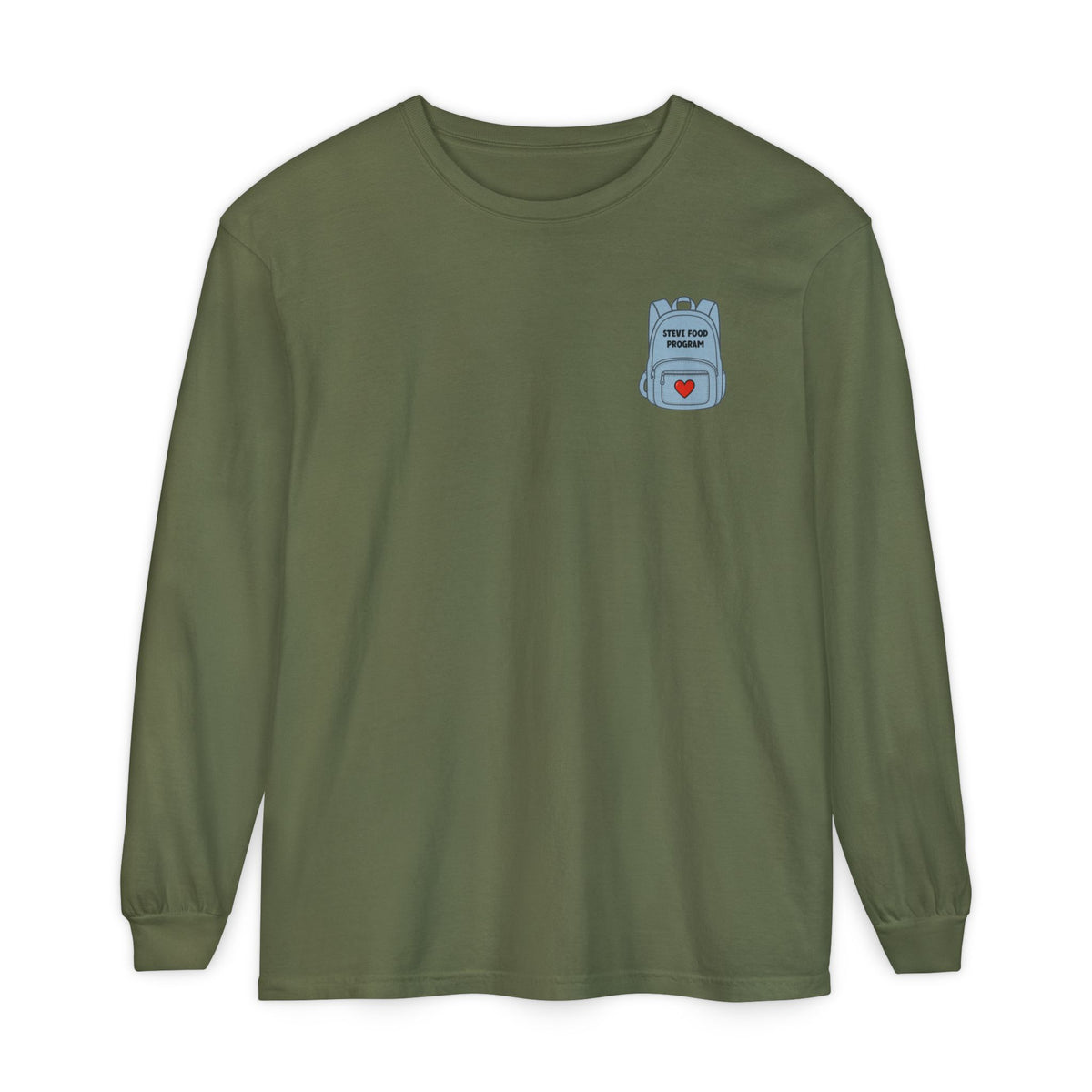 Stevi Food Program in the round, image on the back - Unisex Long Sleeve