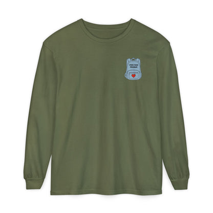 Stevi Food Program in the round, image on the back - Unisex Long Sleeve