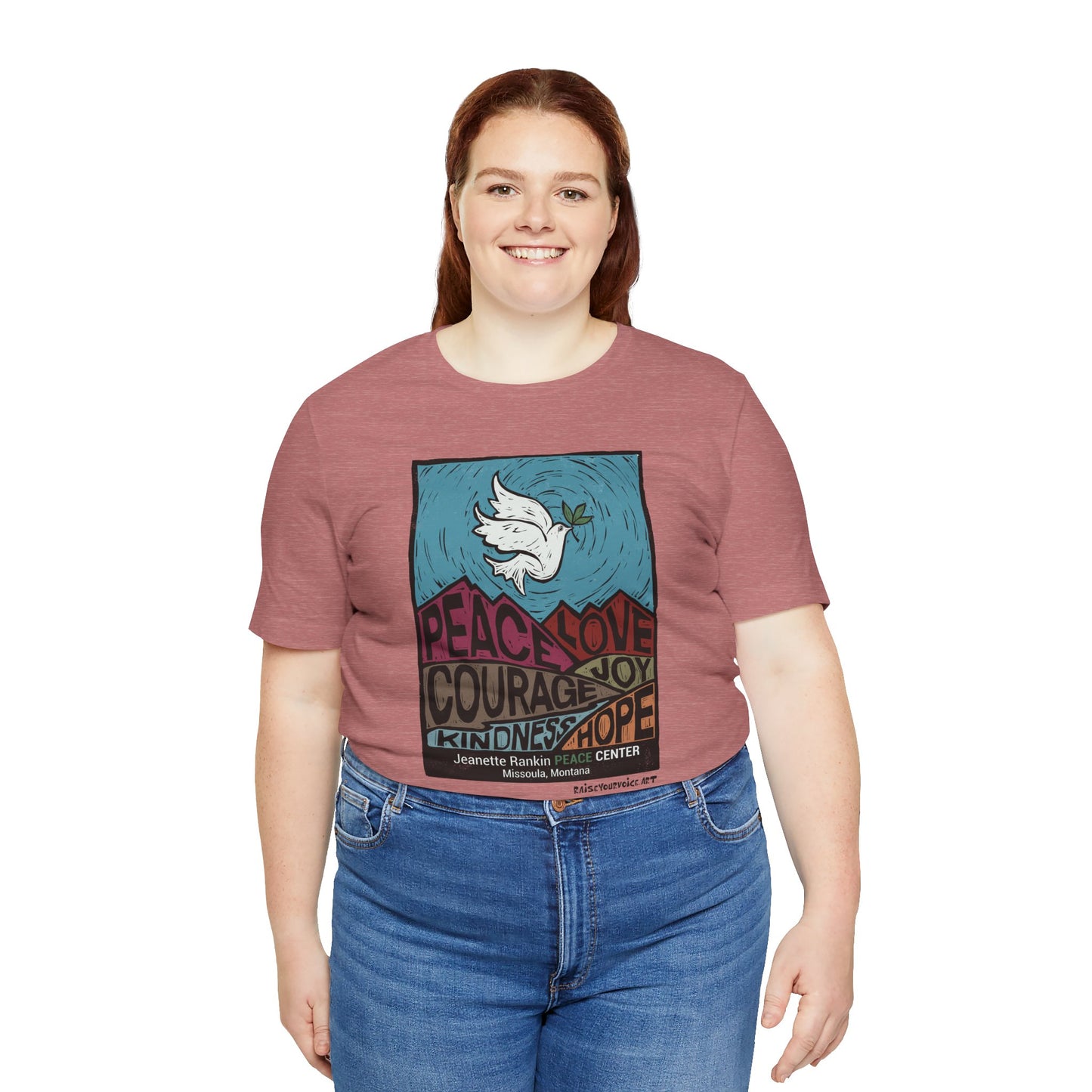 Jeannette Rankin Peace Center Unisex Jersey Short Sleeve Tee