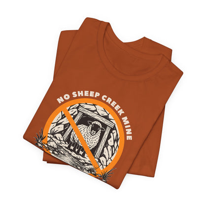 No Sheep Creek Mine, Don’t Pollute the Root, Unisex Jersey Short Sleeve Tee