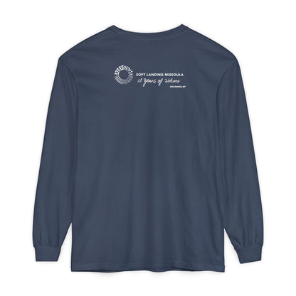Soft Landing Missoula - 10 Years Welcome, unisex long sleeve tee.