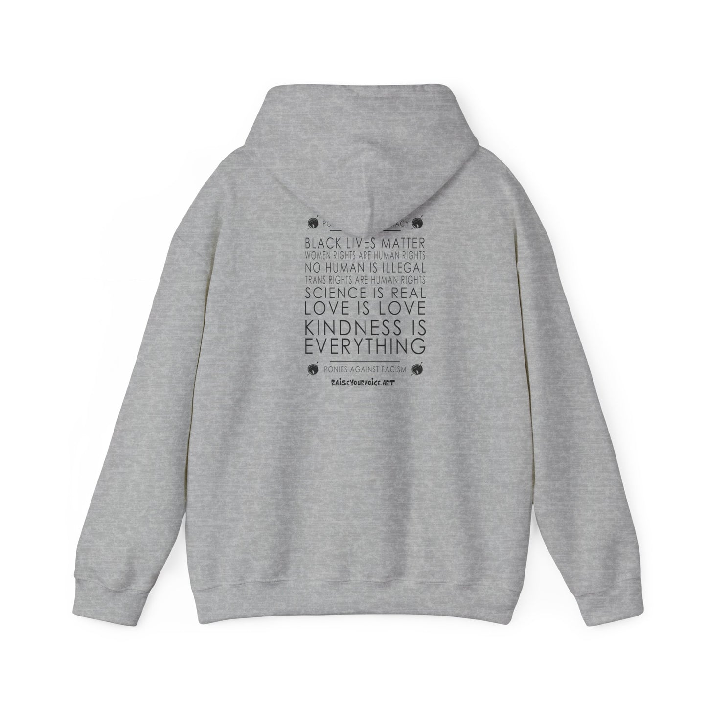 Blue Pony Club - Unisex Heavy Blend™ Hooded Sweatshirt - Love is Love, Kindness is Everything