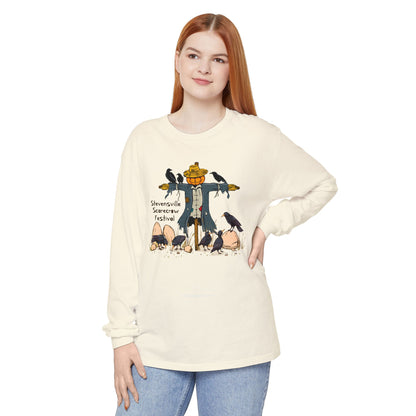 Stevensville Scarecrow Festival – Unisex Garment-dyed Long Sleeve T-Shirt