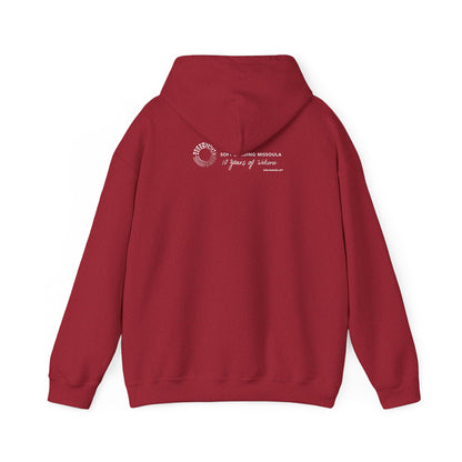 Soft Landing Missoula - 10 Years Welcome, unisex hoodie.