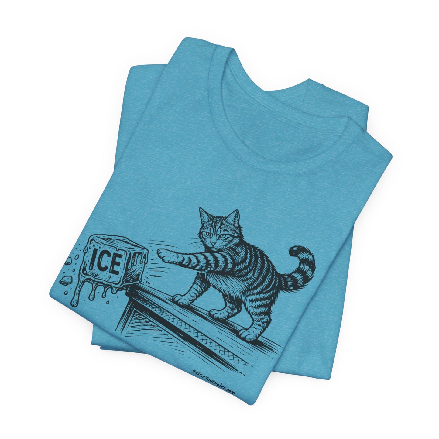 Methods of Resistance: Refusal, cats against ice, unisex tee