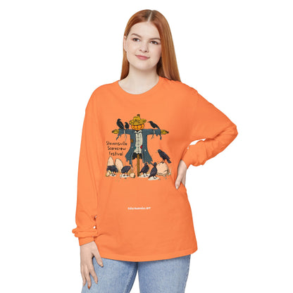 Stevensville Scarecrow Festival – Unisex Garment-dyed Long Sleeve T-Shirt
