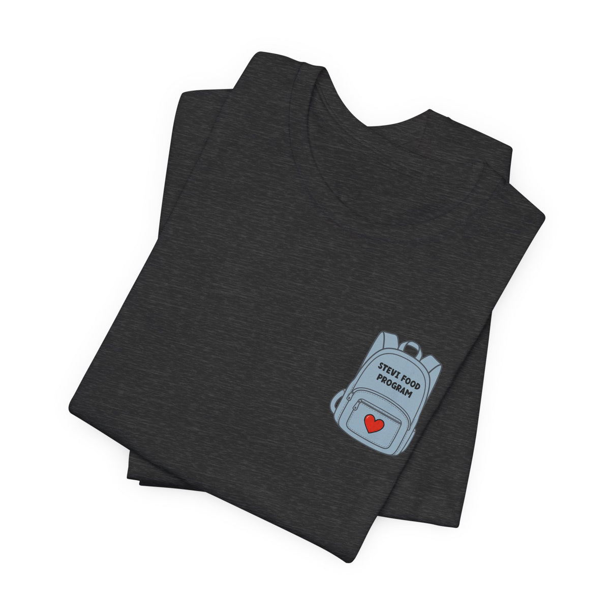 Stevi Food Program in the round, image front and bak – Unisex Jersey Short Sleeve Tee