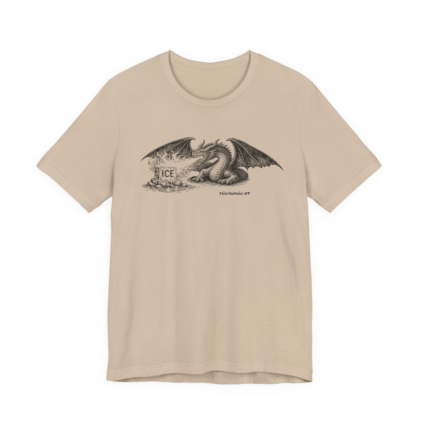 Methods of Resistance: Overwhelming Force – Dragon, unisex tee.