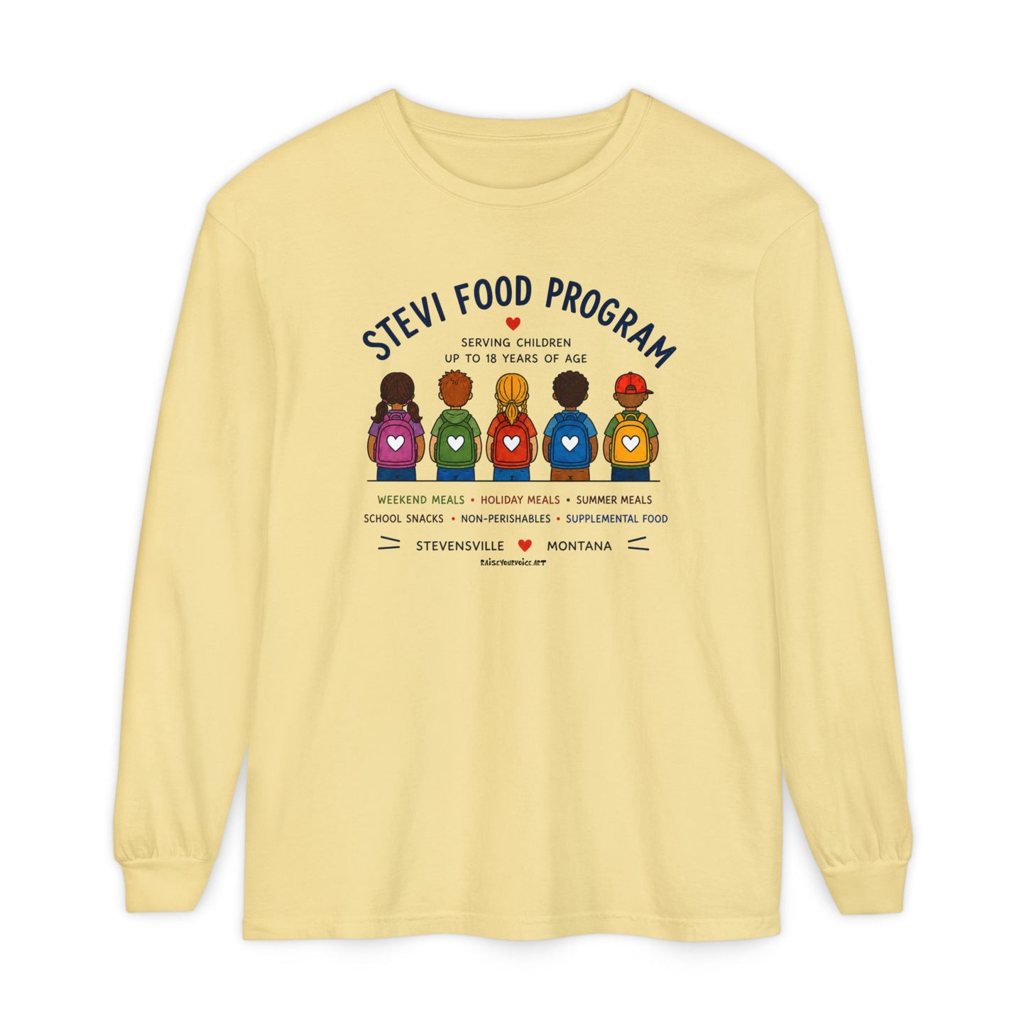 Stevi Food Program Backpacks - Unisex Long Sleeve