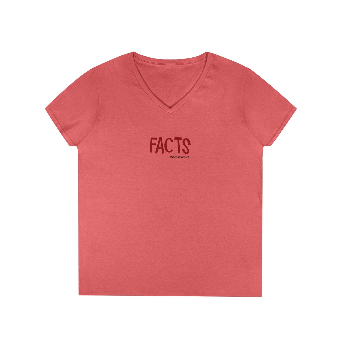 Facts - women's v-neck tee