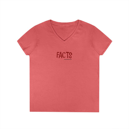 Facts - women's v-neck tee