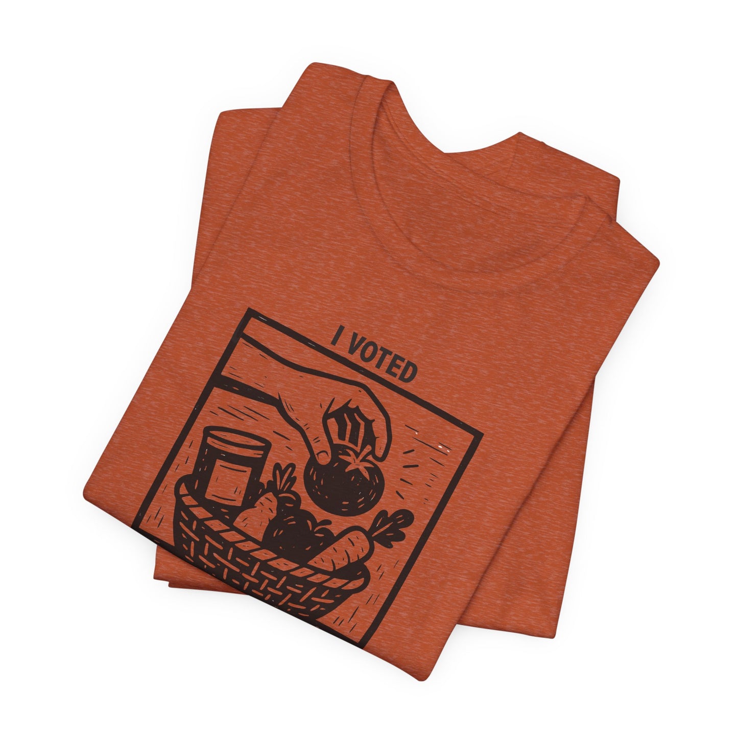 I Support Local Food Pantries, Food Security Awareness Unisex Tee, I Voted