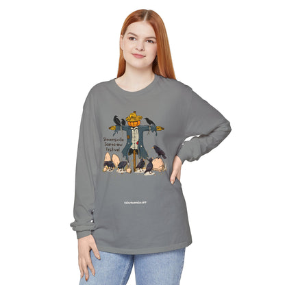 Stevensville Scarecrow Festival – Unisex Garment-dyed Long Sleeve T-Shirt